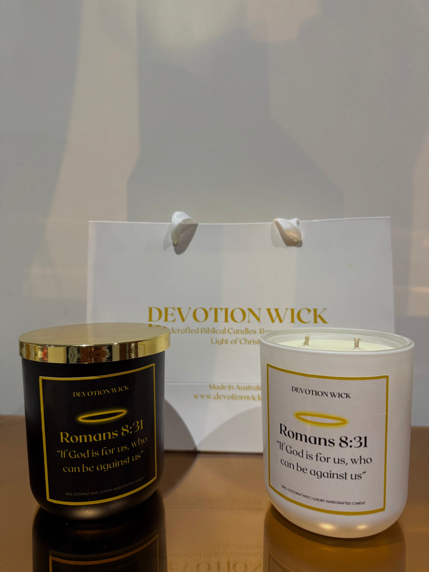 Romans 8:31 | Double Wick Candle