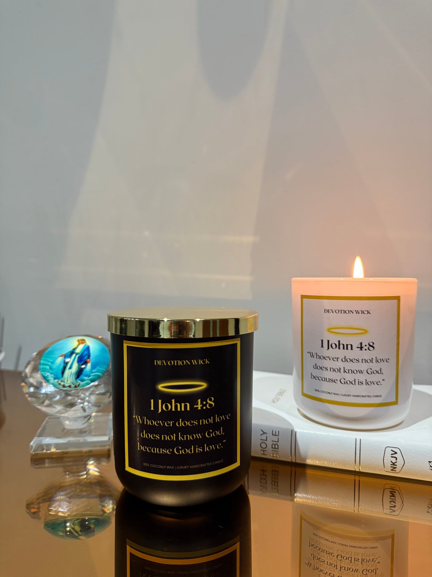 1 John 4:8 | Single Wick Candle