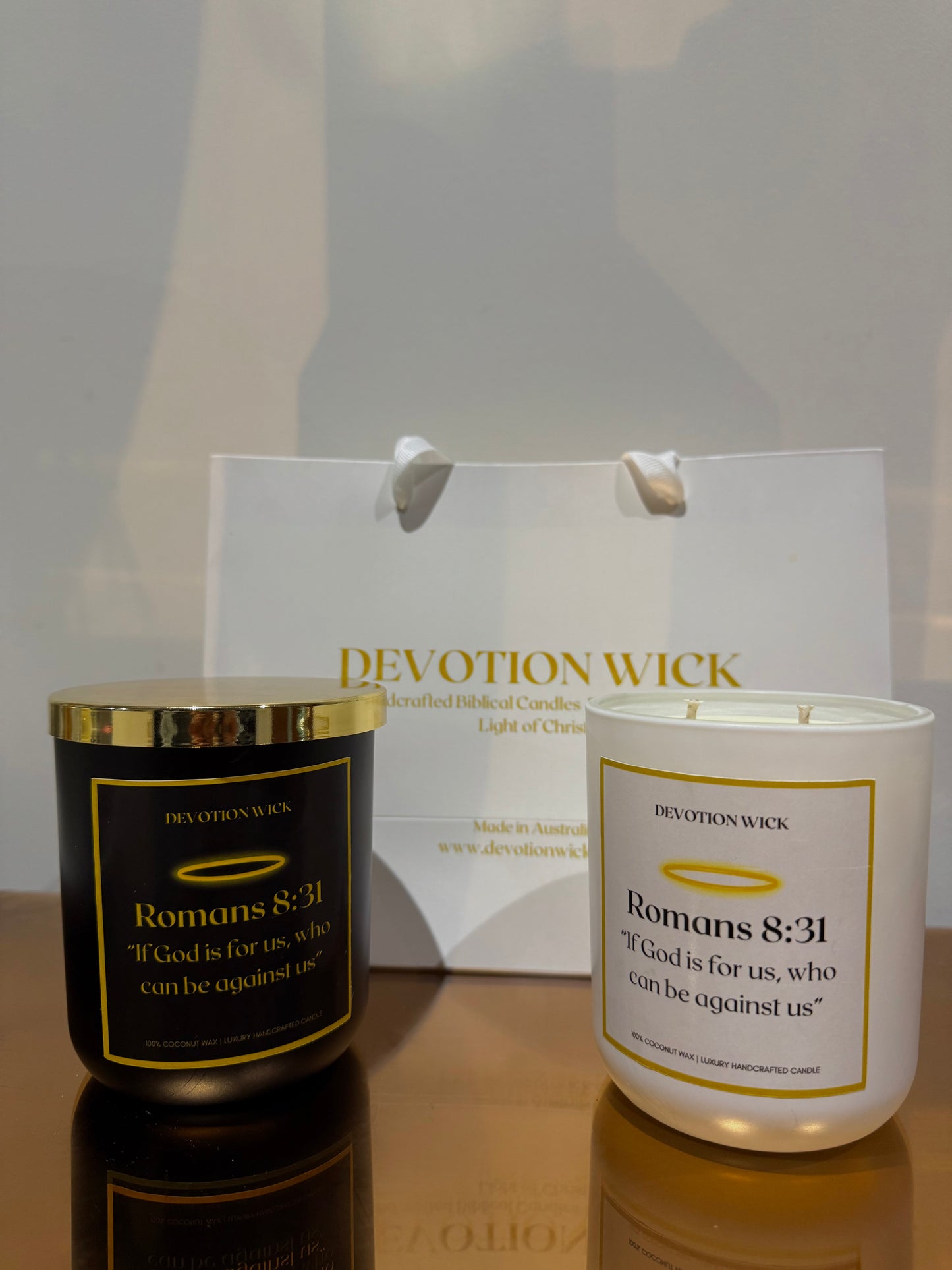 Romans 8:31 | Double Wick Candle