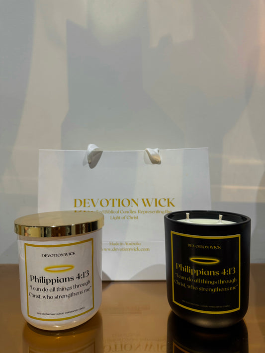 Philippians 4:13 | Double Wick Candle