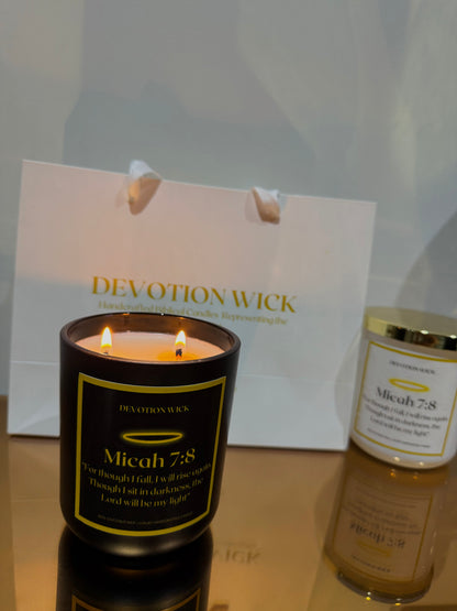 Micah 7:8 | Double Wick Candle