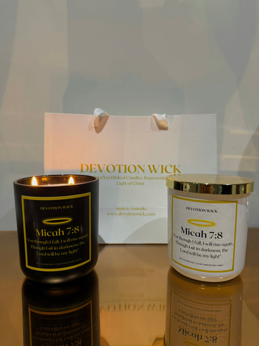 Micah 7:8 | Double Wick Candle