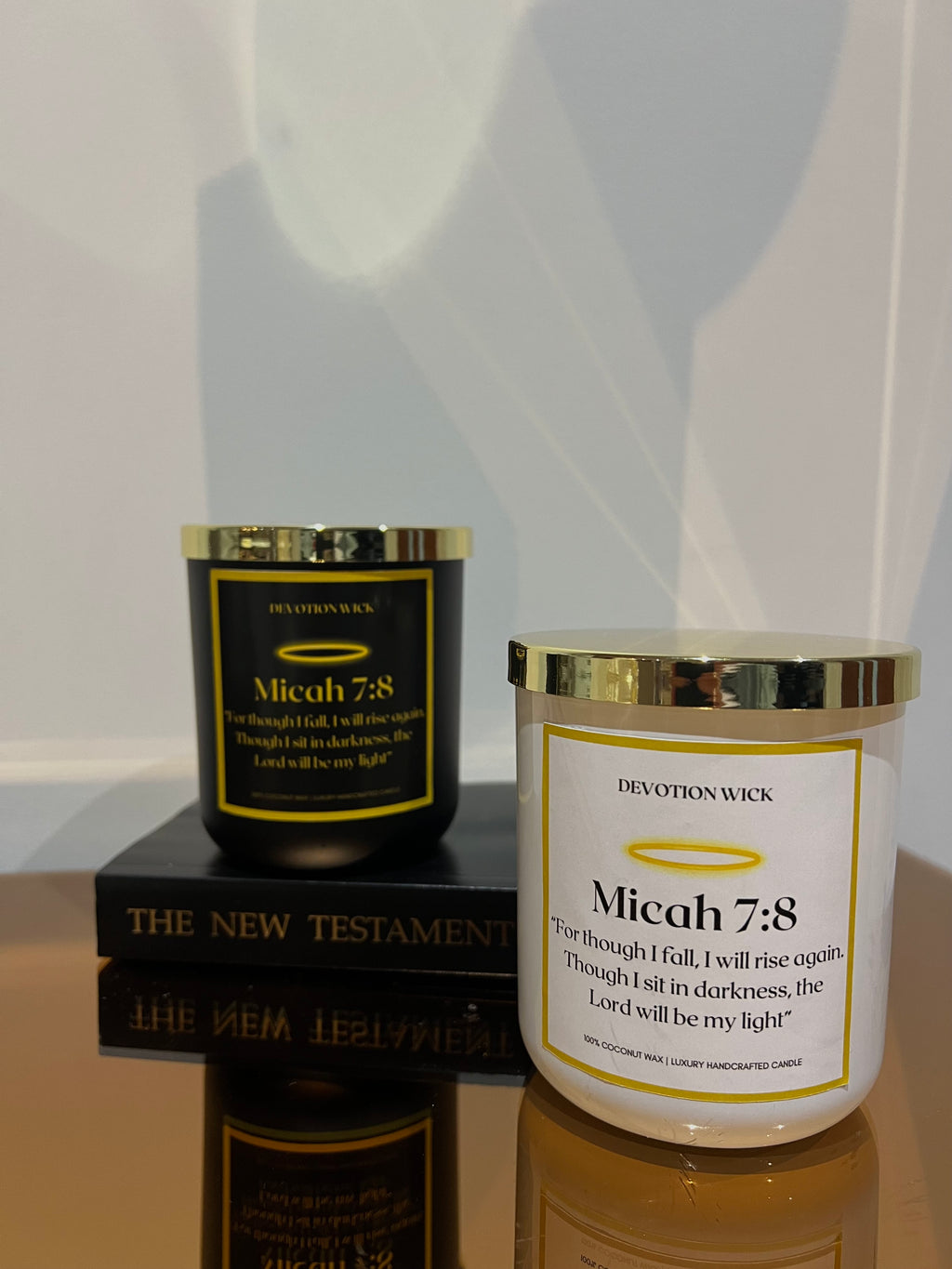 Renewed | Micah 7:8 Candle