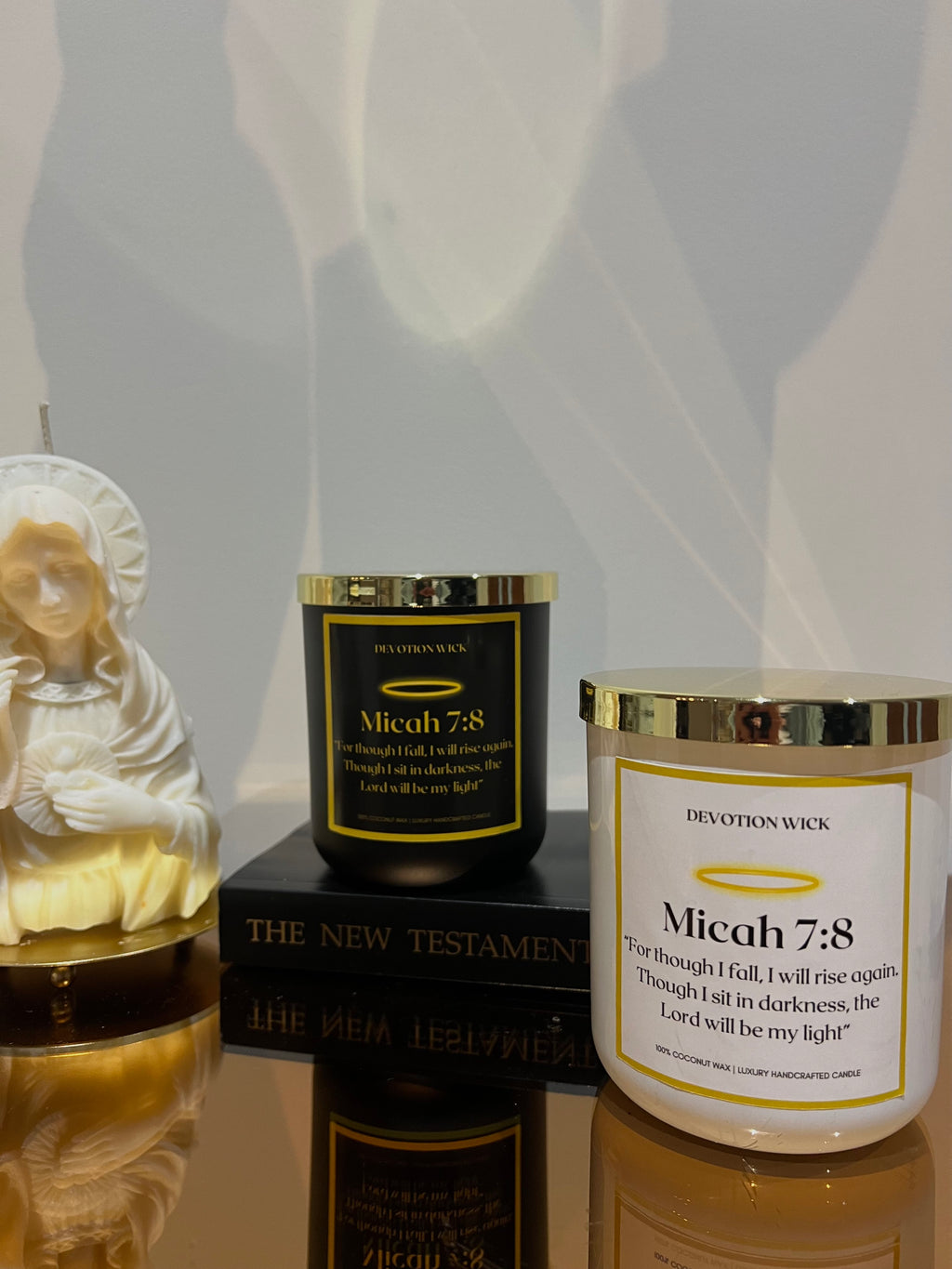 Renewed | Micah 7:8 Candle