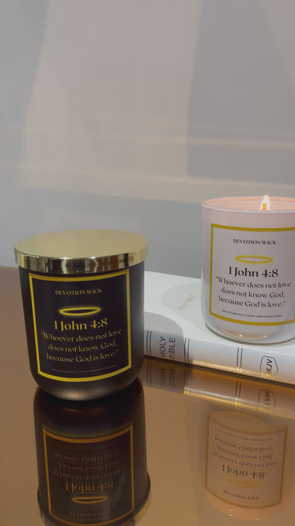 1 John 4:8 | Single Wick Candle